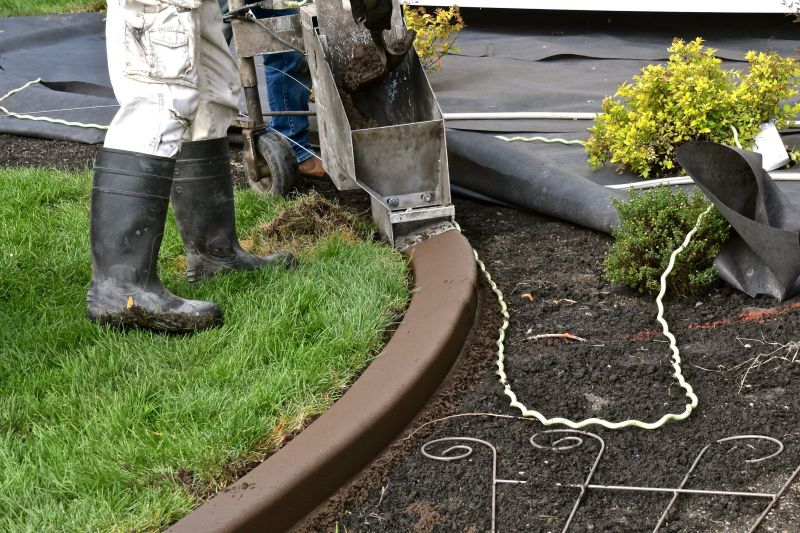 Cement Edging Installation