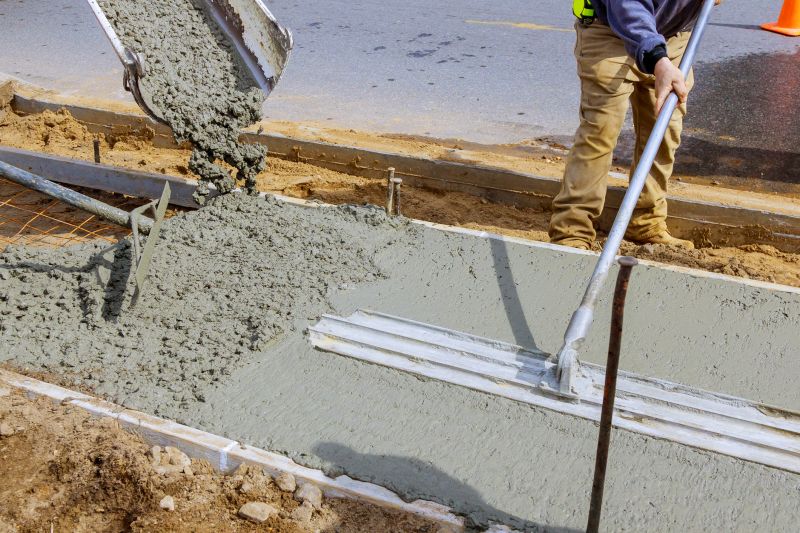 Concrete finishing process
